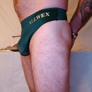 Men's Silky Smooth Green Thong